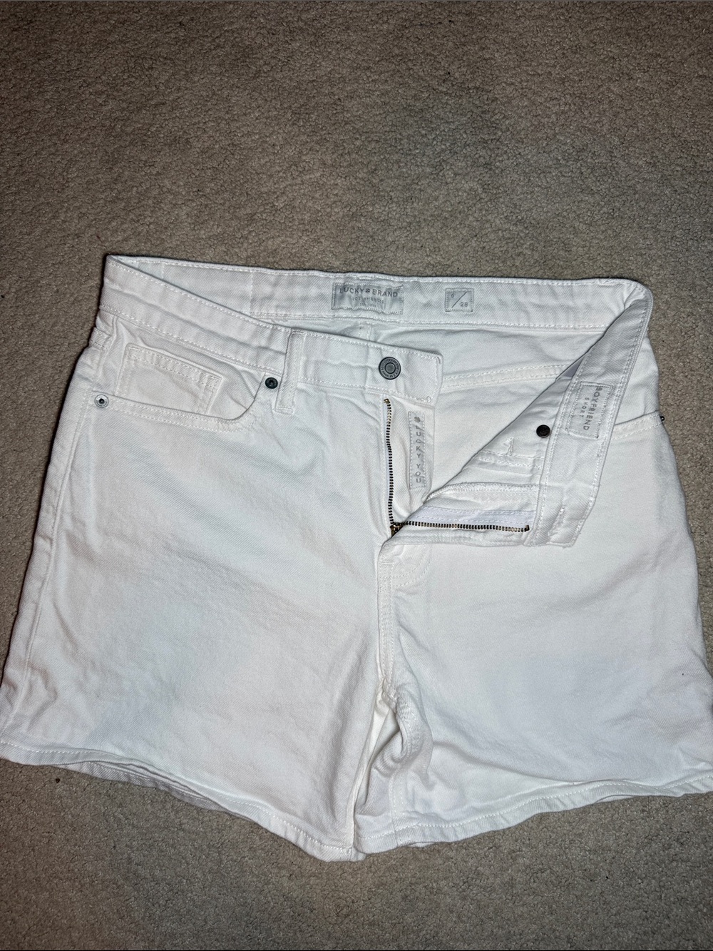Lucky Brand White Denim Shorts - Classic Casual Cut